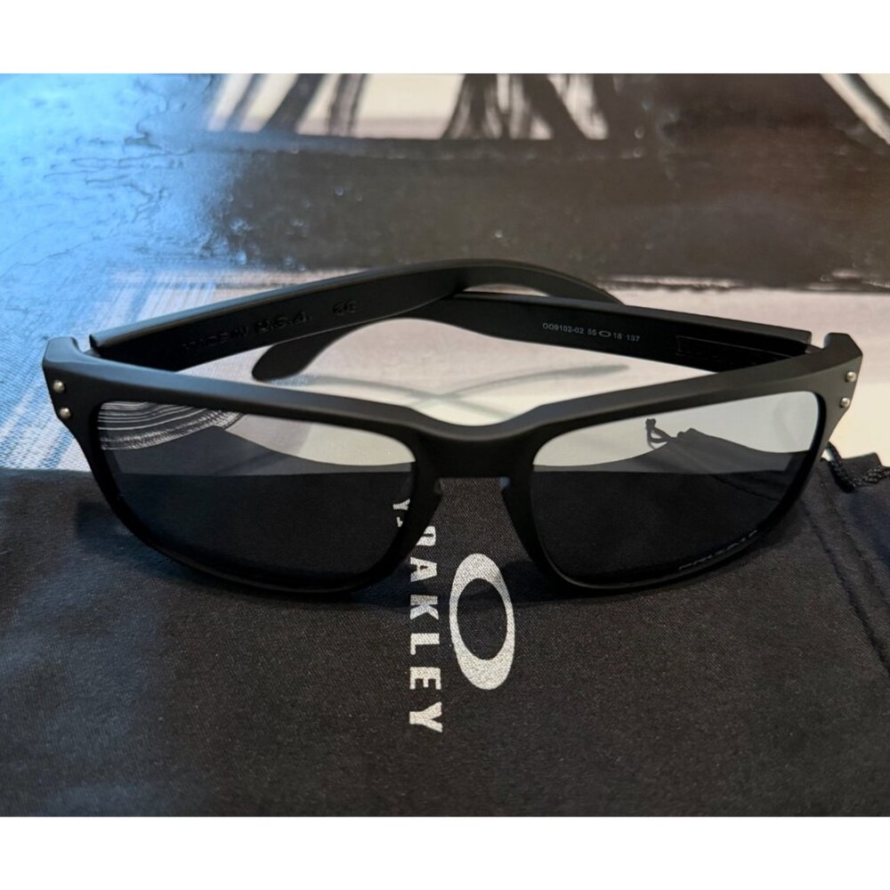 OO9102 Oakley Holbrook Dark Ink Fade Prizm Polarized Sunglasses - Picture 15 of 15
